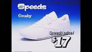 Speeds shoes Australian TV ad 1989