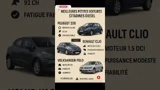 🚗 TOP 3 Citadines Diesel Robustes & Fiables pour la Ville ! 🔥