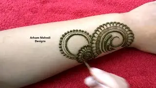 New Stylish Easy Arabic Mehndi Design || Navratri/Karwachauth Special Mehndi || Arham Mehndi Designs