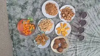 Evening snacks time at rooftop, 