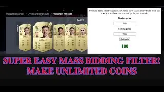 FIFA 22 TRADING TIPS - SUPER EASY MASS BIDDING FILTER! MAKE UNLIMITED COINS - FIFA 22 TRADING!