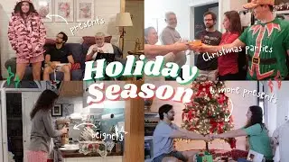 HOLIDAY VLOG - Spend the holidays with me, Christmas parties, presents, and family