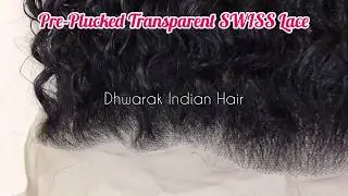 Wholesale Super Curly Swiss Lace Transparent Frontals | Natural Hair Line | Raw Indian Temple Hair