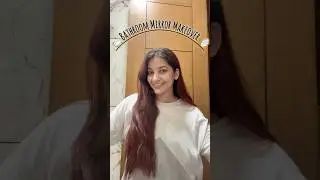 Bathroom &ldquo;Mirror makeover&rdquo; || #khushboosharma #viralvideos #makeup #trendingshorts