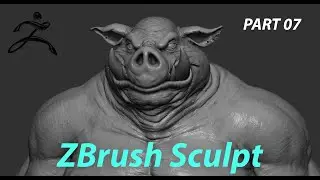 BEBOP - TMNT Fan Art - ZBrush Sculpting Timelapse - PART 07