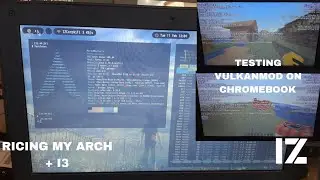 Ricing my arch + i3 :) | Testing VulkanMod on Chromebook w Explode TNT test