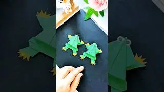 Easy Origami Jumping Frog 🐸 | Fun Paper Toy from Childhood