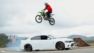 Dirt Bike vs Freeway Jump! - Buttery Vlogs Ep244
