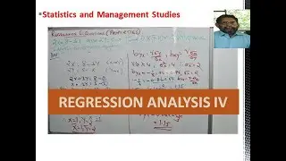 REGRESSION  ANALYSIS IV     #LearnSTATISTICS with Venugopalan.P.K