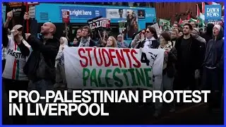 Pro-Palestinian protesters march in Liverpool ahead of Labour conference | Dawn News English