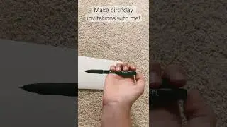 Making birthday party invitations! #birthday #invitation