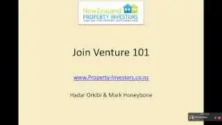 Joint Venture Part 1 - Talk to the Property Expert