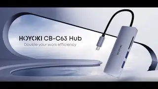 HOYOKI | 6 in 1 USB C Hub with 4k HDMI and SD / TF Card (CB-C63)
