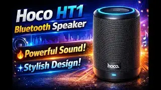 Hoco HT1 pro Bluetooth Speaker Review 🔊 | Powerful Sound & Stylish Design | Best Budget Speaker 2025