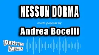 Andrea Bocelli - Nessun Dorma (Karaoke Version)