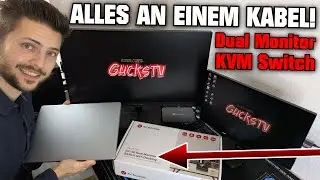 ALLES AN EINEM KABEL! 💪😏 KVM Switch f&uuml;r Laptop & Desktop PC AV Access iDock C10 Docking Station Test