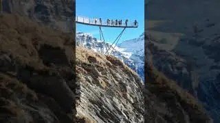 GRINDELWALD FIRST Cliff Walk // TISSOT // Switzerland #Shorts