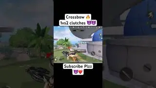 Crossbow In Close Range🔥🔥 Random 1vs2 clutches #bgmi #shorts #pubgm #viral #gaming #clutch