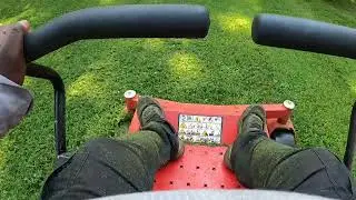 POV mowing gopro 8 with neck mount gopro 8 with neck mount