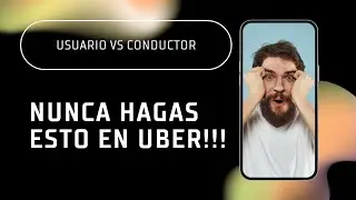 Nunca hagas esto, no dejes sin cancelar un viaje de Uber!!!