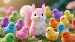 Catch Color Chicken, Cute Chicken, Duck, Rainbow Chicken, Rabbit, Cute Animals