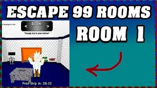 ROOM 1 ESCAPE 99 ROOMS Roblox Walkthrough [Full Guide English] 🗝️