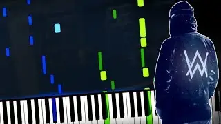 Alan Walker - Unity Piano Tutorial (Sheet Music + midi) Synthesia cover