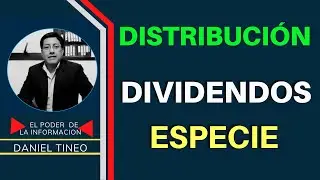 ↪️Efectos tributarios sobre la DISTRIBUCION DE DIVIDENDOS EN ESPECIE 2022-2023&