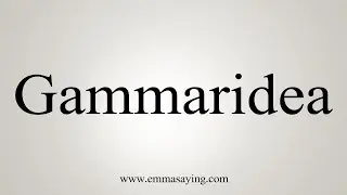 How To Say Gammaridea