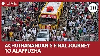 As rains lash, mortal remains of ex-Kerala CM Achuthanandan enters Alappuzha