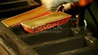 Gold bar moulding process
