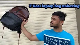 F Gear CEO Brown 25 Liter Laptop Backpack unboxing aditube