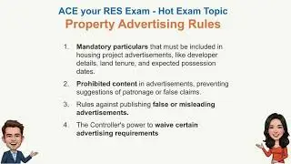Ace your RES Exam - Property Advertising Laws