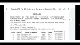 APSC  RESULT 2021| APSC FUNCTIONAL MANAGER PROJECT MANAGER DEPUTY&nbsp;DIRECTOR RESULT 2021| APSC 2021 ||
