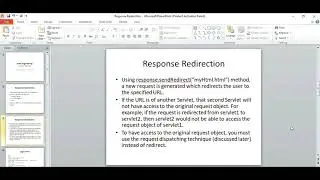 Web Engineering in Java V7 : Response Redirection