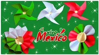 ADORNOS PATRIOS DE PAPEL 🇲🇽/decoración mexicana/adornos para 15 de septiembre/*DIY Manualidades