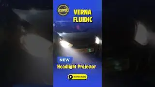 Verna Fluidic Lighting Upgrade | Bi-LED Projector + Black Chrome Shroud