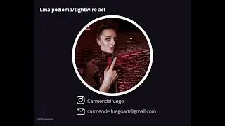 Lina pozioma, tightwire act, circus act event, pokazy, pointy na linie, ballet poin on tightwire