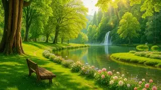 Healing Piano Music for Deep Sleep 💫 Calm Waterfall & Gentle Frequencies for Emotional Recovery