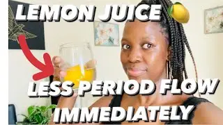 HOW TO STOP HEAVY FLOW & HAVE SHORTER PERIOD .(works 💯)#homeremedies#periodhacks#lemon#menstruation