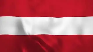 The AUSTRIA Flag Waving in the wind - flag animation - motion background - Full HD By. Blonksong