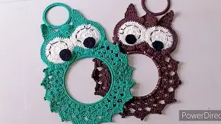 woolen owl wall hanging crochet pattern full making video in hindi with english subtitles