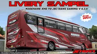 Livery Custom Kodename XHD rombak jb3 Mans gaming V 4.3.4 || Free polosan vektor PPL ‼️