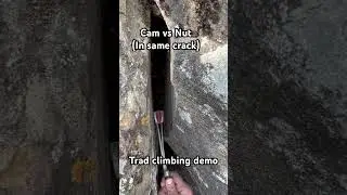 Always good to have options when placing trad gear on a climb. #climbing