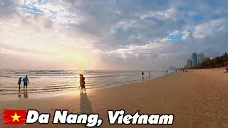 Vietnam DA NANG BEACH on Sunrise Morning - One of Vietnam’s Most Beautiful Beaches