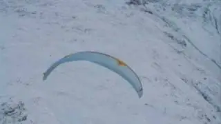 Scafell Pike winter paragliding