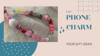 DIY Customized Phone Charm | Easy Beaded Phone Charm Making 
