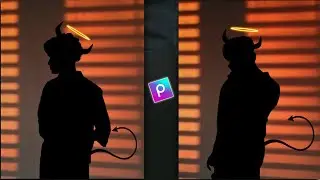 Picsart devil and angel shadow photo editing | Picsart editing new style | Picsart Photo editing