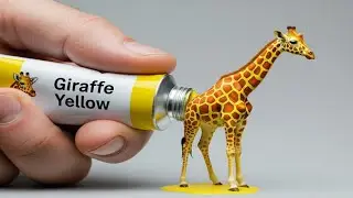 Unbelievable! 😱 Paint Tube Turns Into Animals 🐩 🐺 🦎🐧🐊🐴🦊 | Oddly Satisfying ASMR