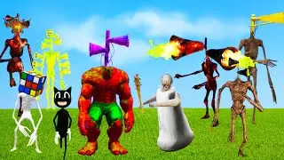 Siren Head Devil vs Siren Head Stop Sign vs Siren Head Cartoon Cat vs Rainbow Friends vs Gold999